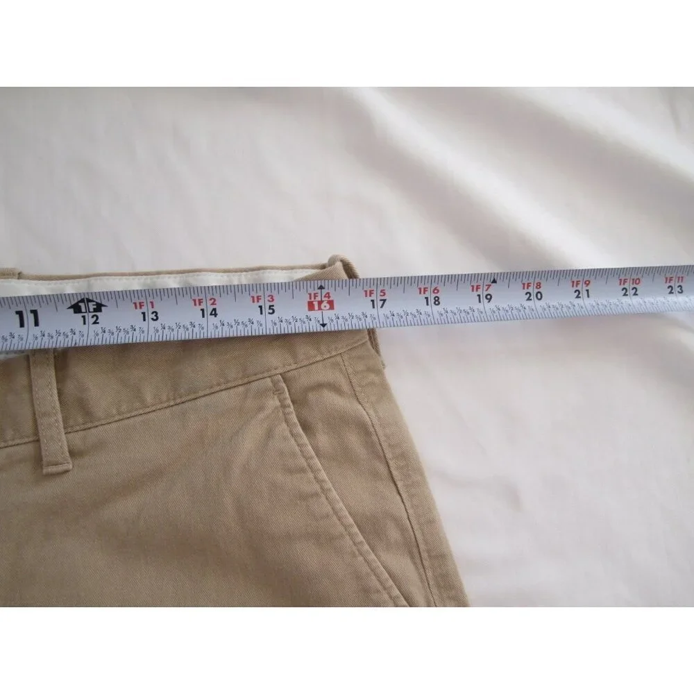 Men'sJ Crew Flex Athletic Slim Brown Pants Sz W33, L30 (MP415)